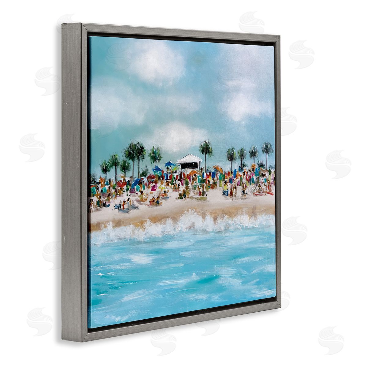 Emma Bell Tropical Cabana Beach Canvas Wall Art Print