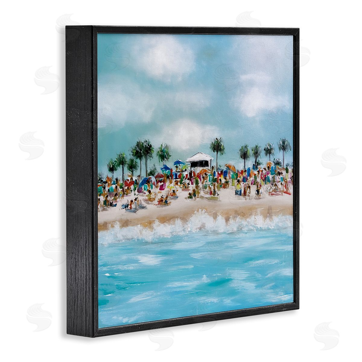 Emma Bell Tropical Cabana Beach Canvas Wall Art Print