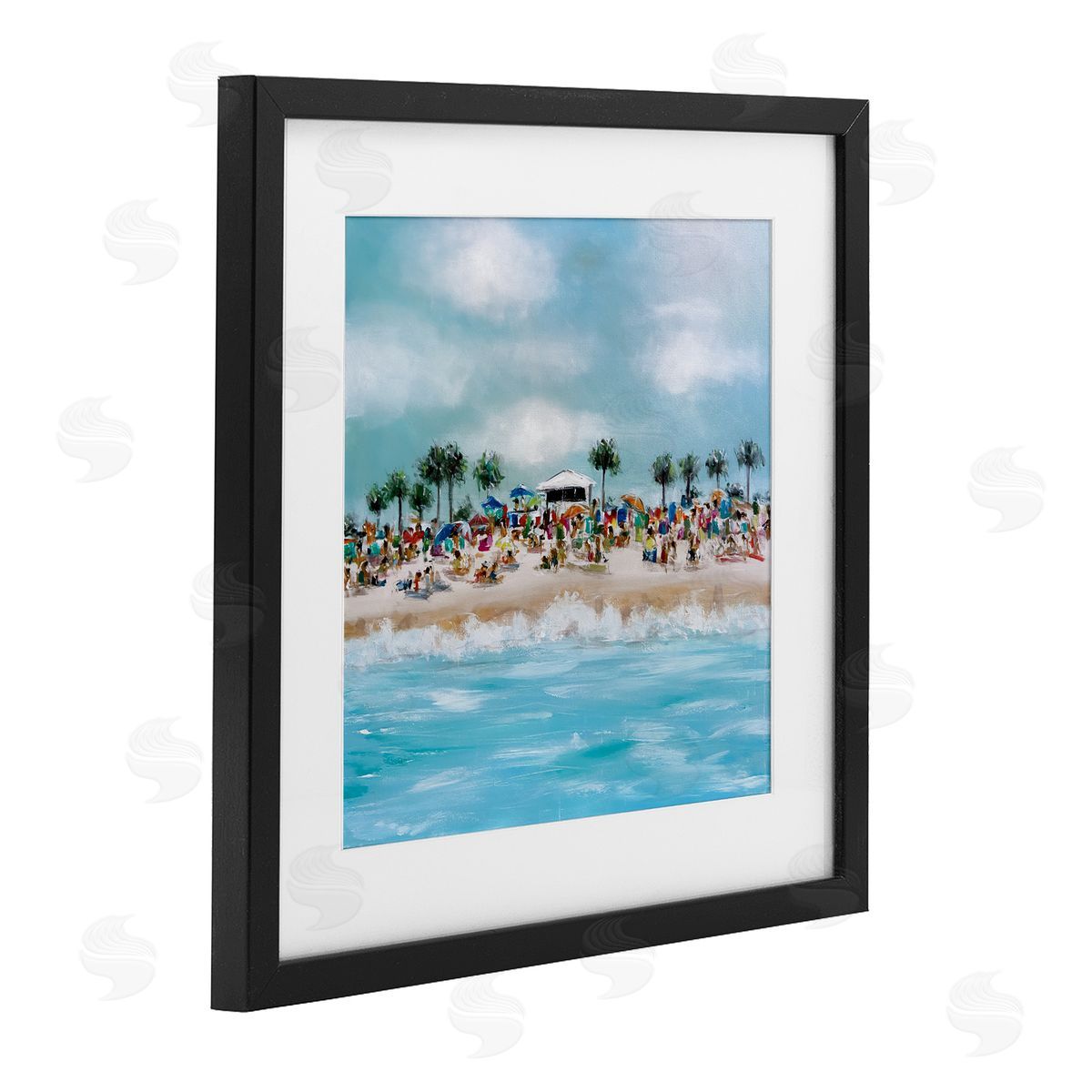 Emma Bell Tropical Cabana Beach Canvas Wall Art Print