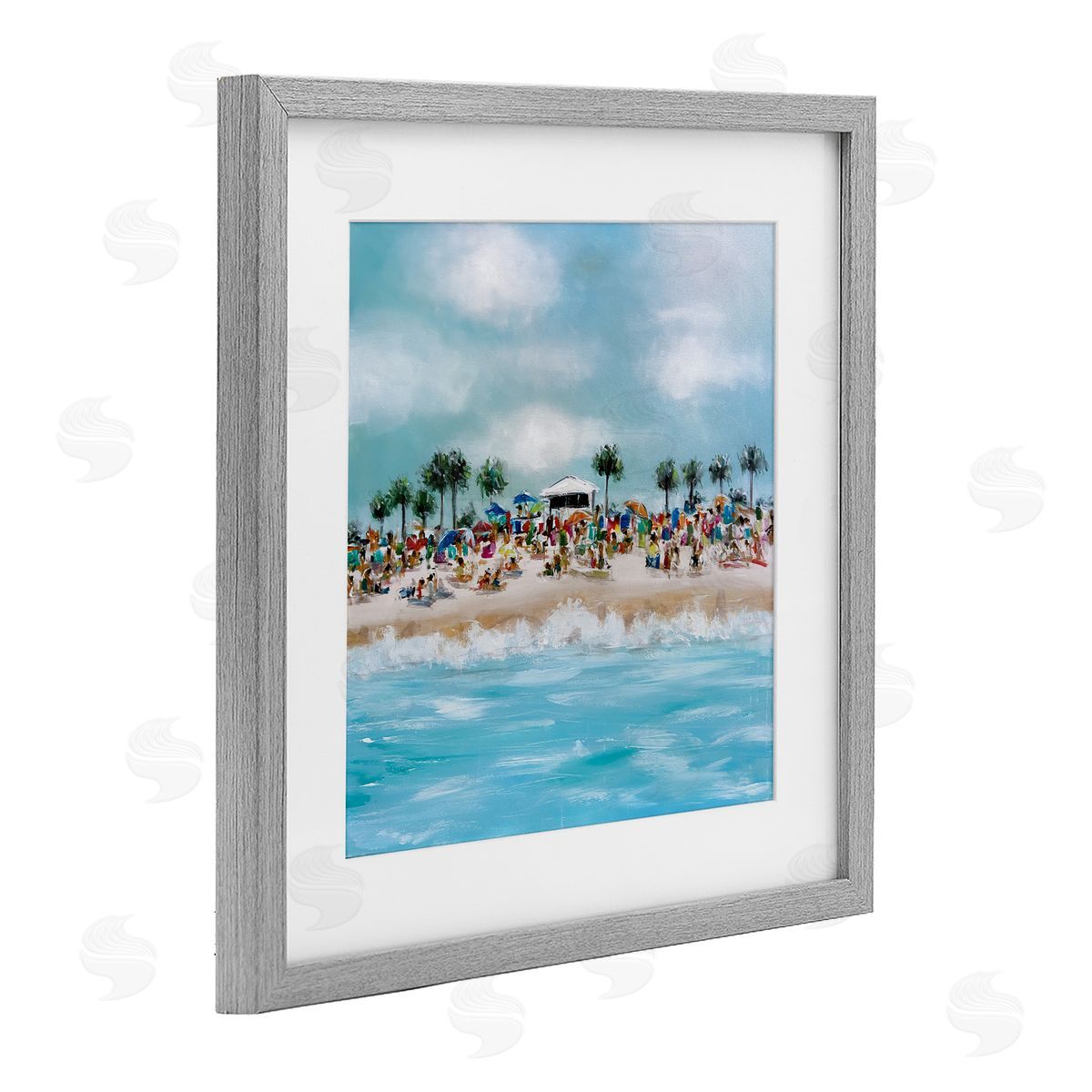 Emma Bell Tropical Cabana Beach Canvas Wall Art Print