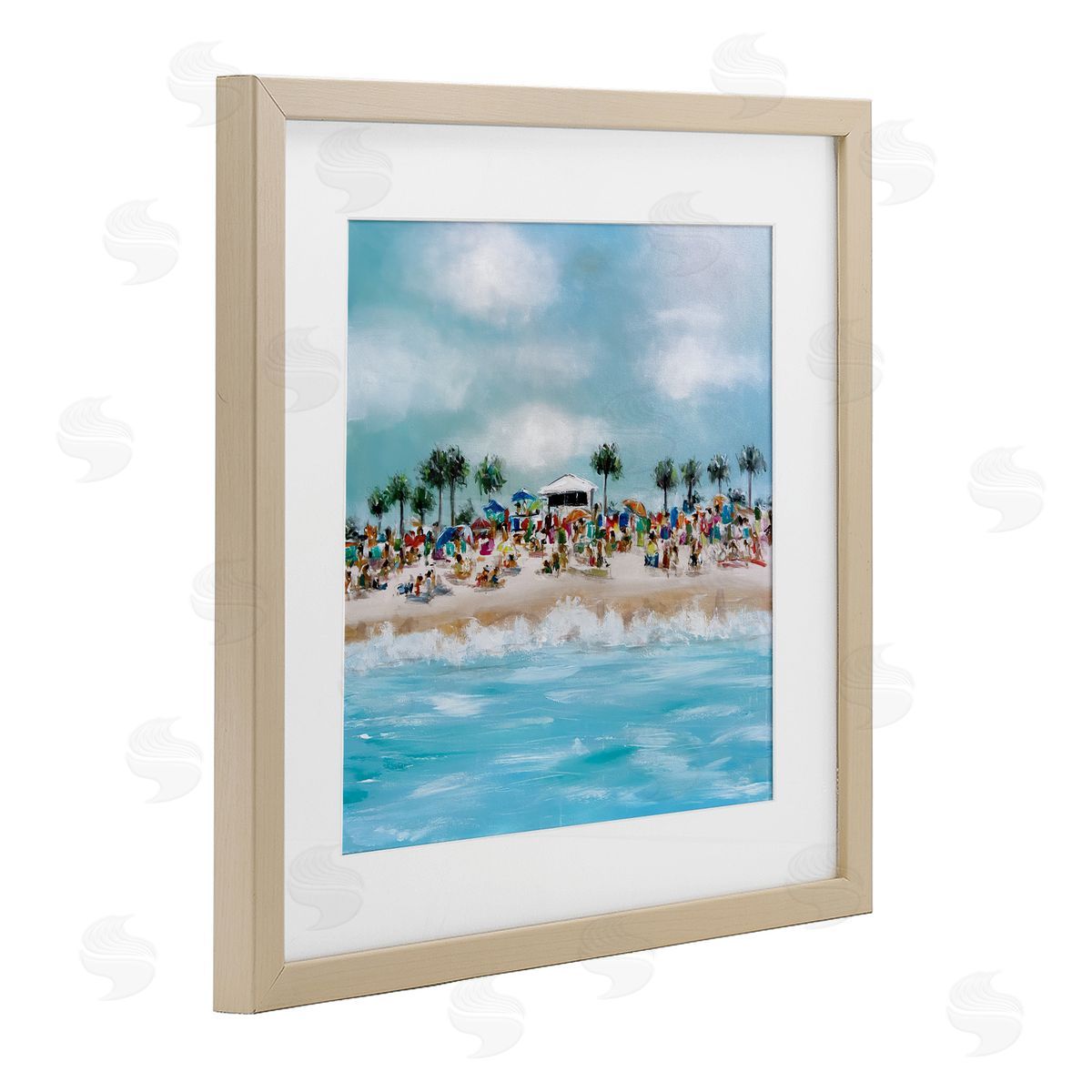 Emma Bell Tropical Cabana Beach Canvas Wall Art Print