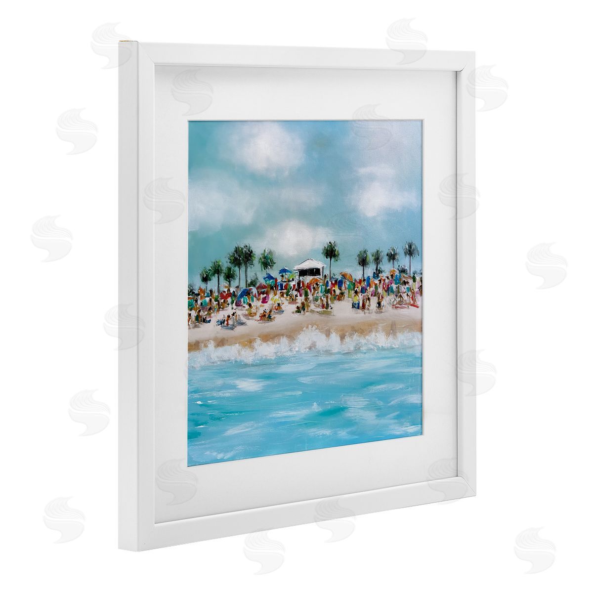 Emma Bell Tropical Cabana Beach Canvas Wall Art Print