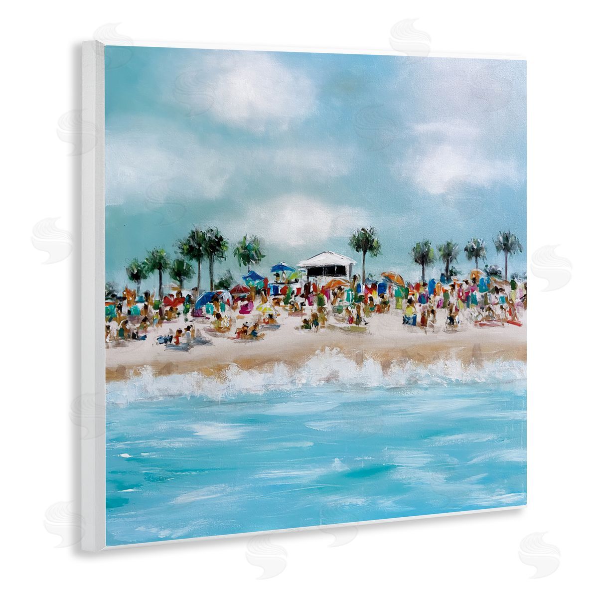 Emma Bell Tropical Cabana Beach Canvas Wall Art Print