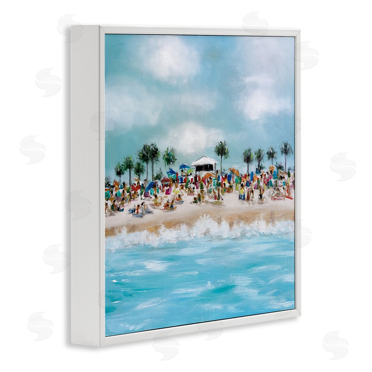 Emma Bell Tropical Cabana Beach Canvas Wall Art Print