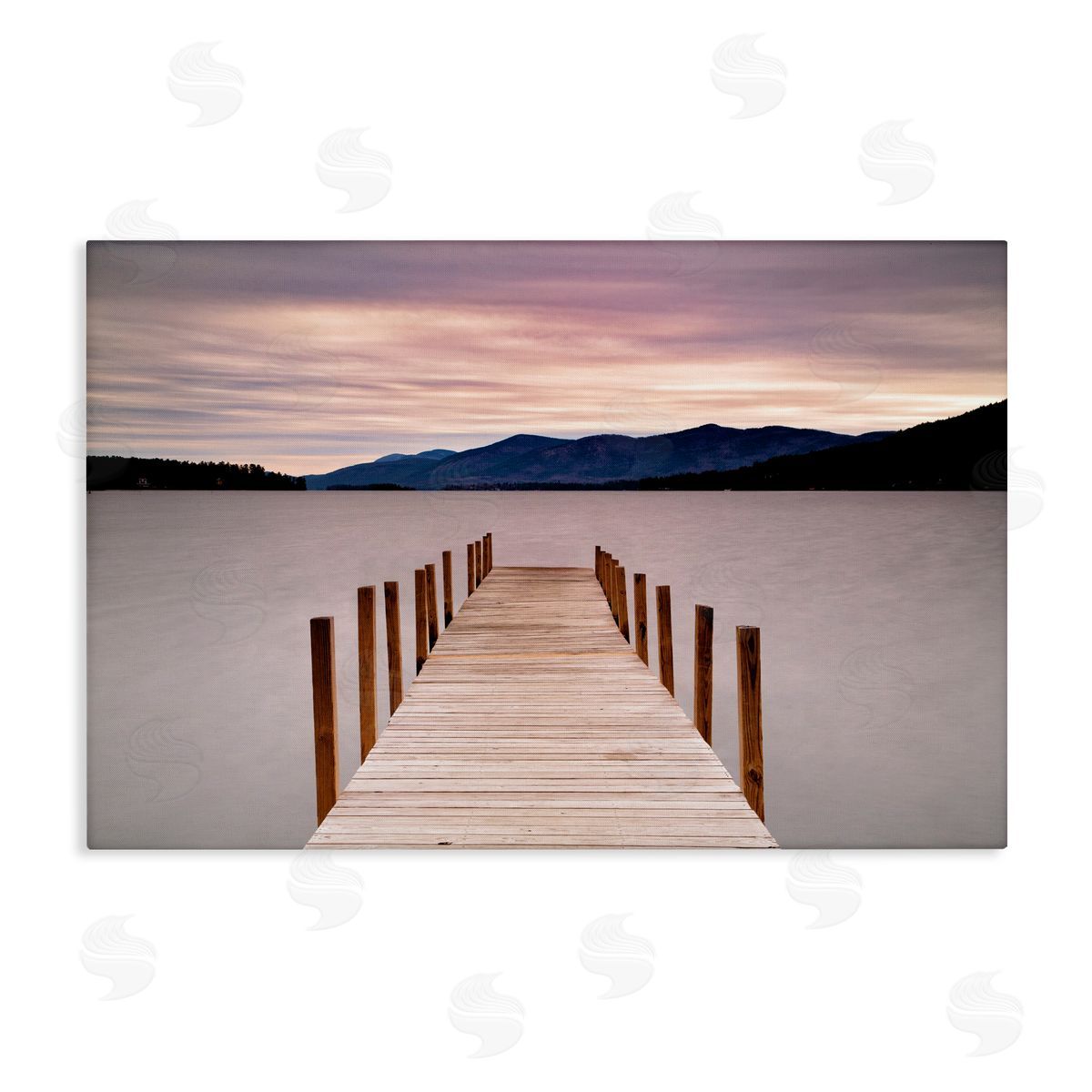 Michael Iacobellis Morning View Over Dock Canvas Wall Art Print