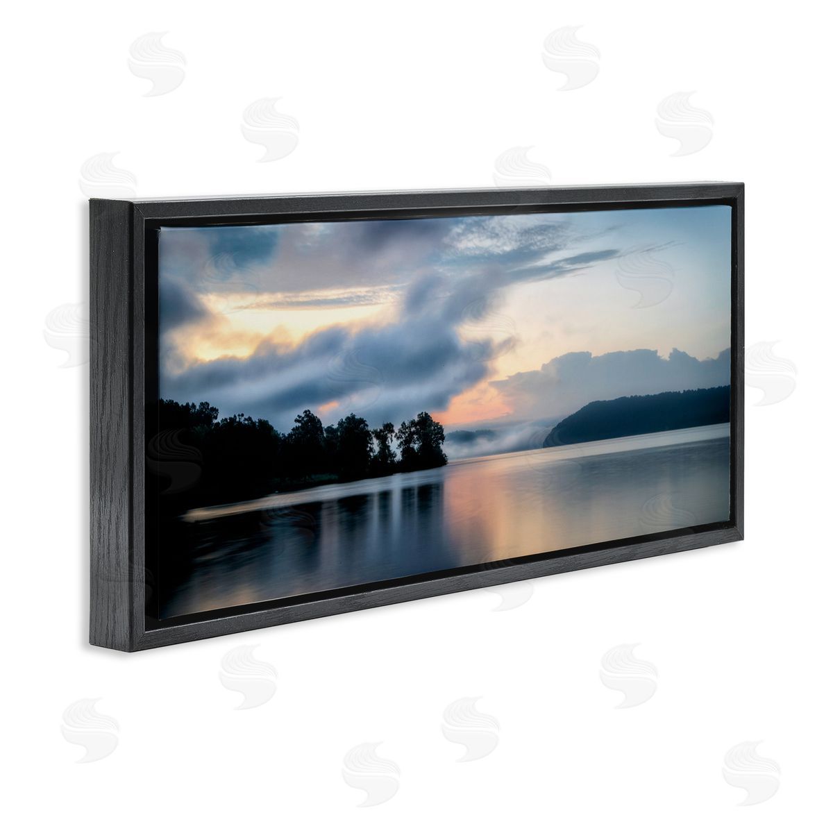 D. Burt Distant Fog Seascape Canvas Wall Art Print