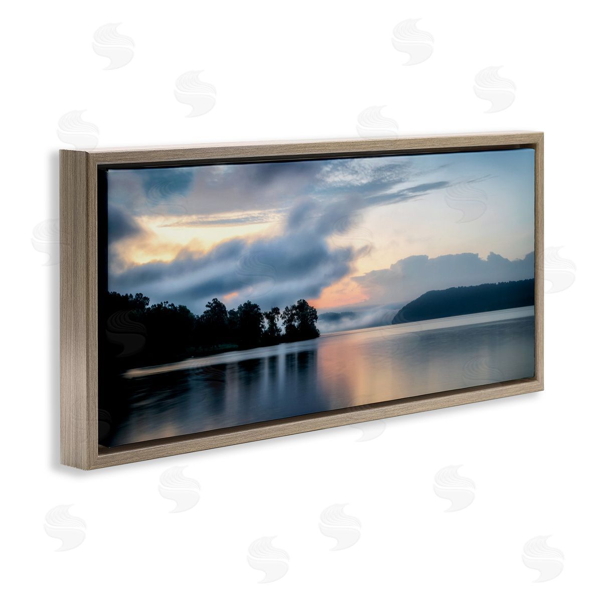D. Burt Distant Fog Seascape Canvas Wall Art Print