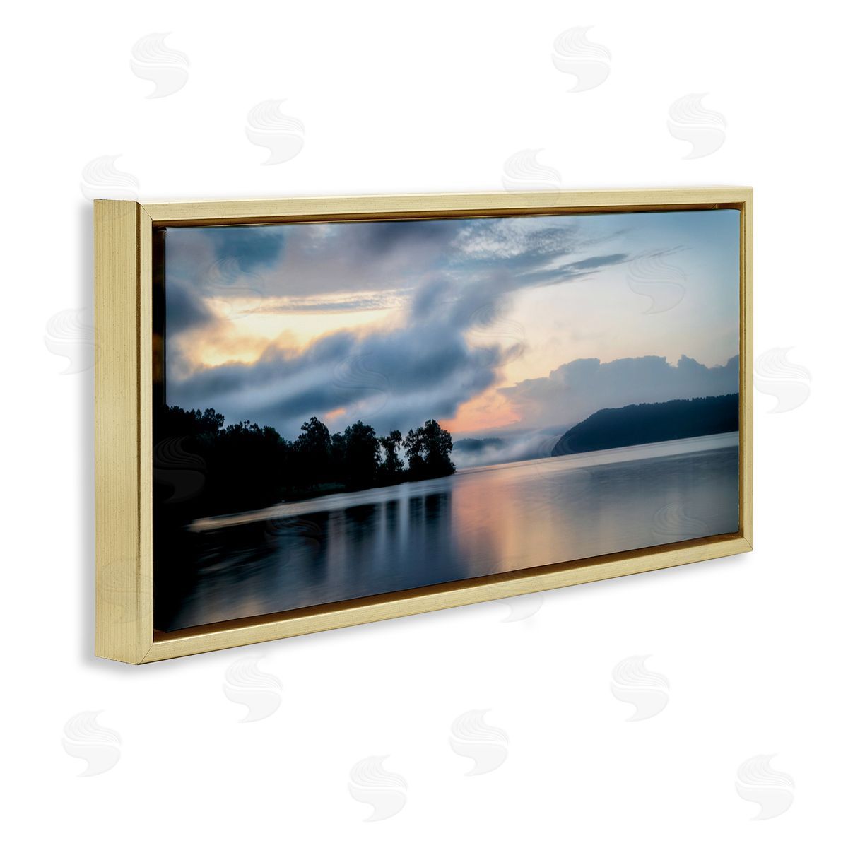 D. Burt Distant Fog Seascape Canvas Wall Art Print