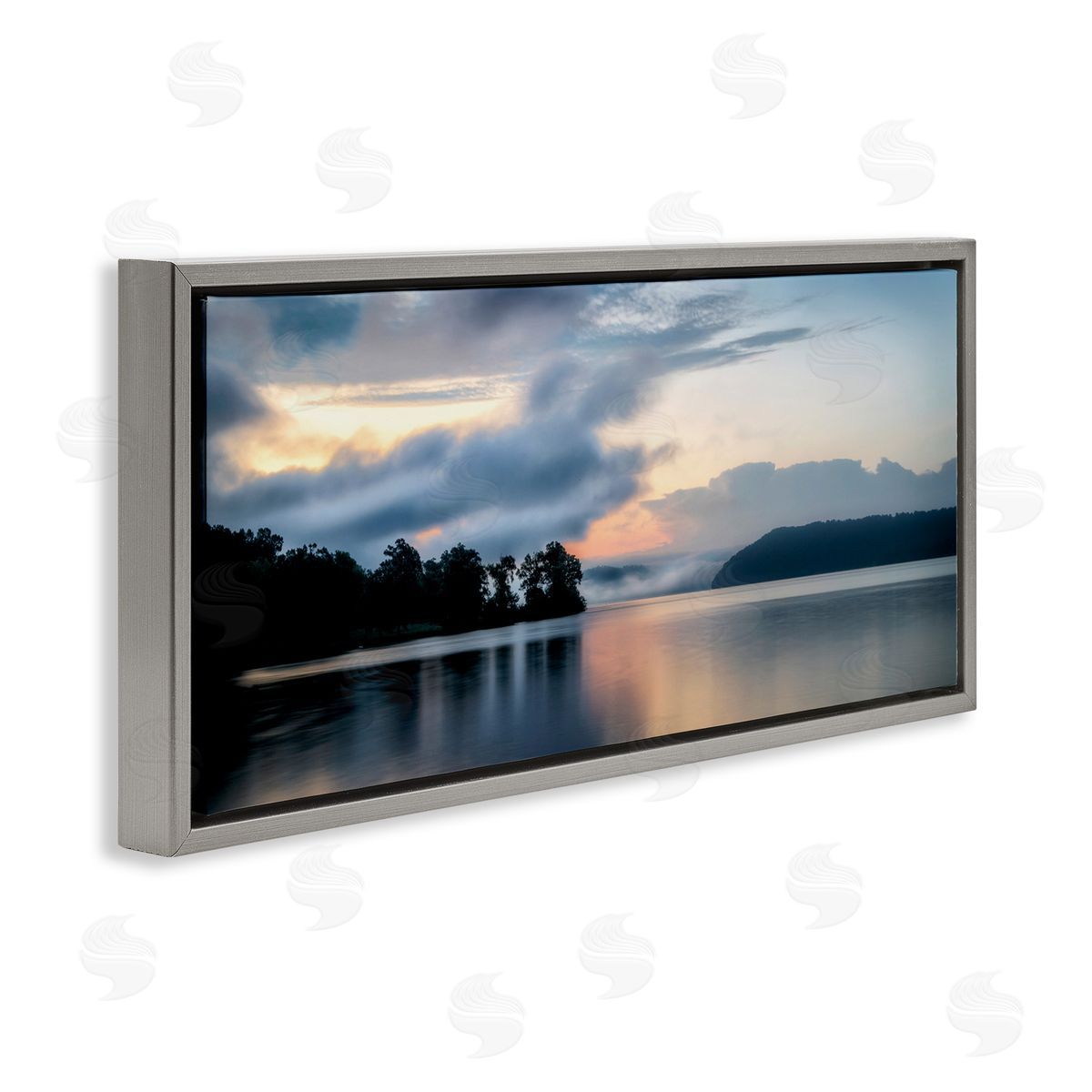 D. Burt Distant Fog Seascape Canvas Wall Art Print