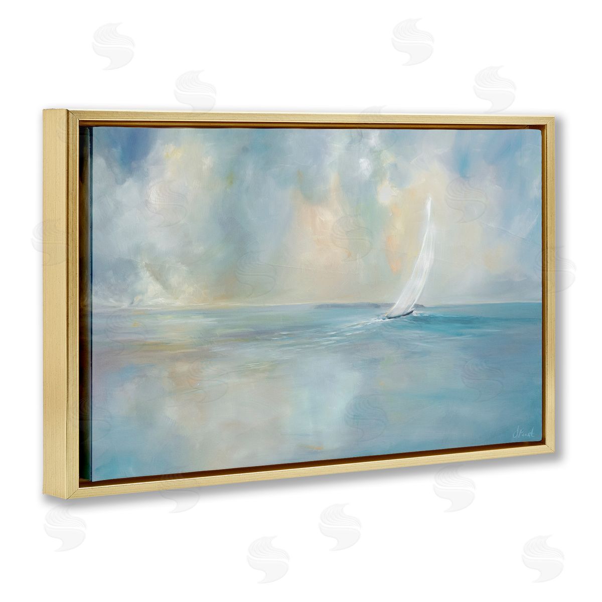 Joanne Parent Heading Out Sailboat Canvas Wall Art Print