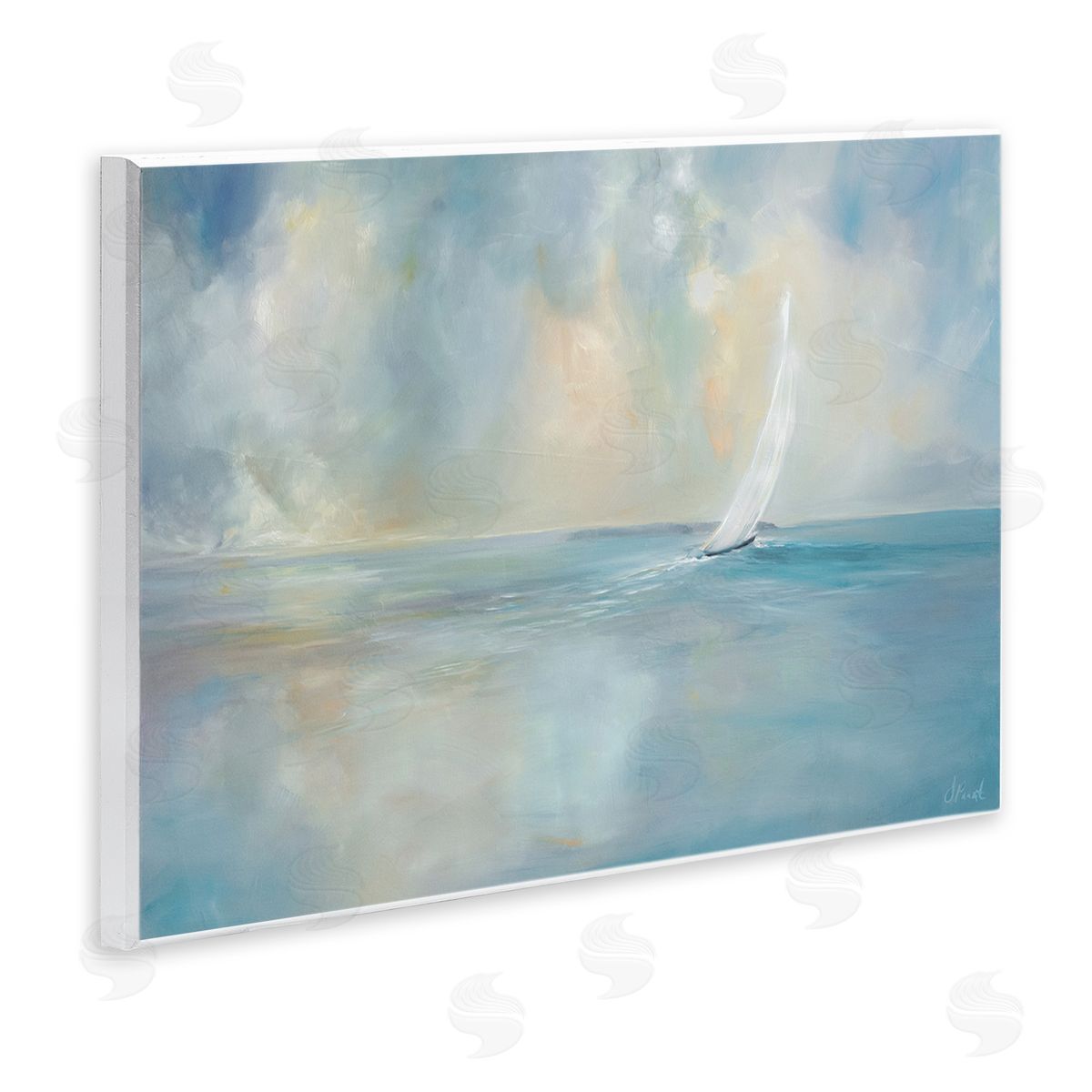Joanne Parent Heading Out Sailboat Canvas Wall Art Print
