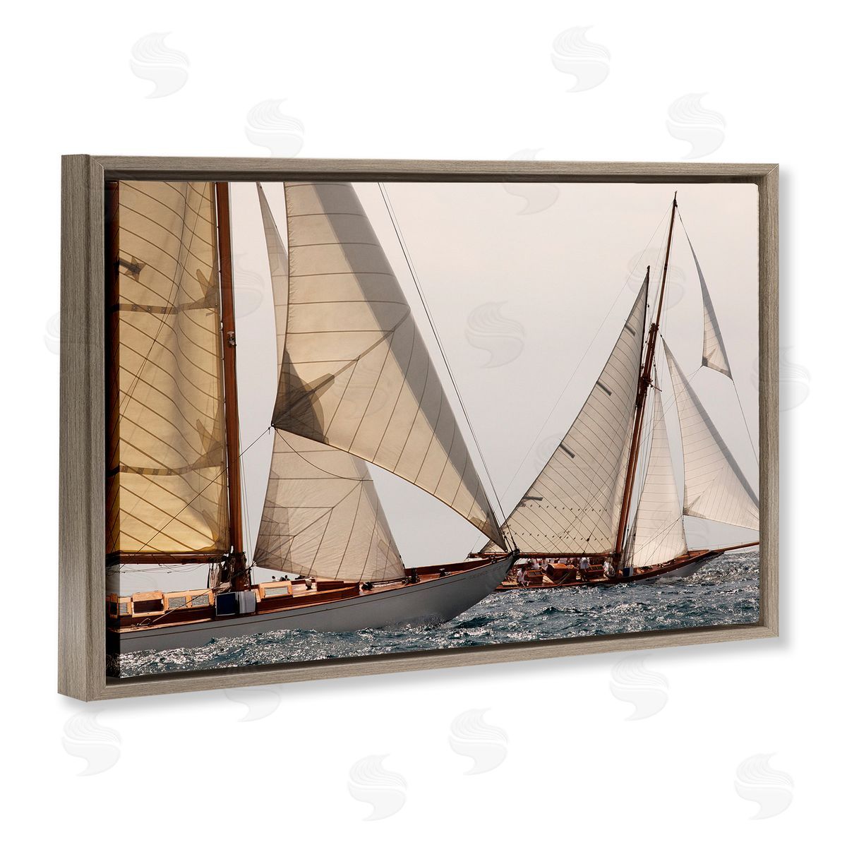 Jorge Llovet Catching Up Sea Vessels Canvas Wall Art Print