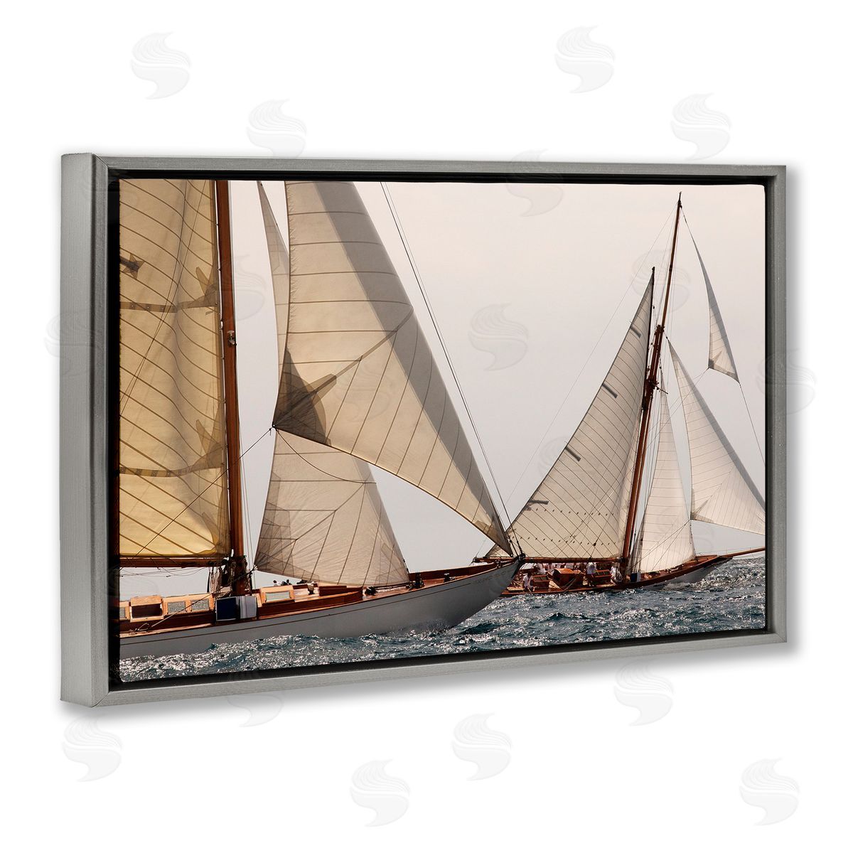 Jorge Llovet Catching Up Sea Vessels Canvas Wall Art Print