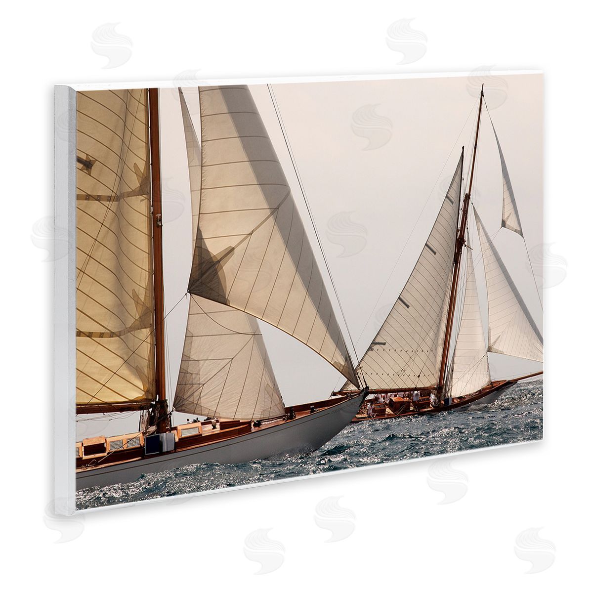Jorge Llovet Catching Up Sea Vessels Canvas Wall Art Print
