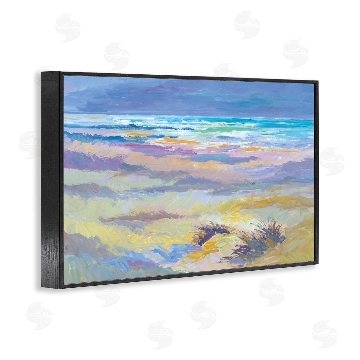 Pere Camps Alternating Beach Hues Canvas Wall Art Print