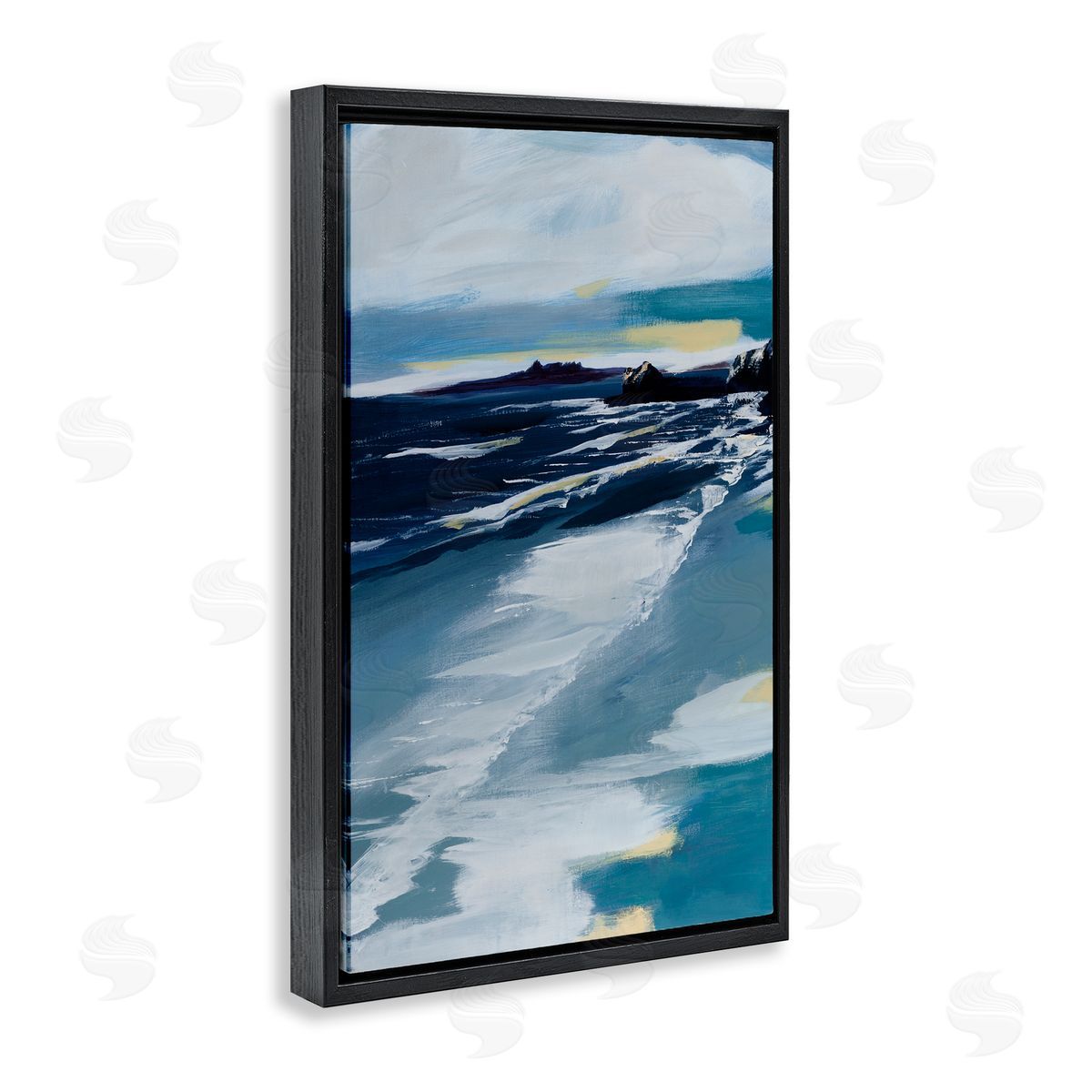 A. Fitzsimmons Shoreline At Daybreak Canvas Wall Art Print