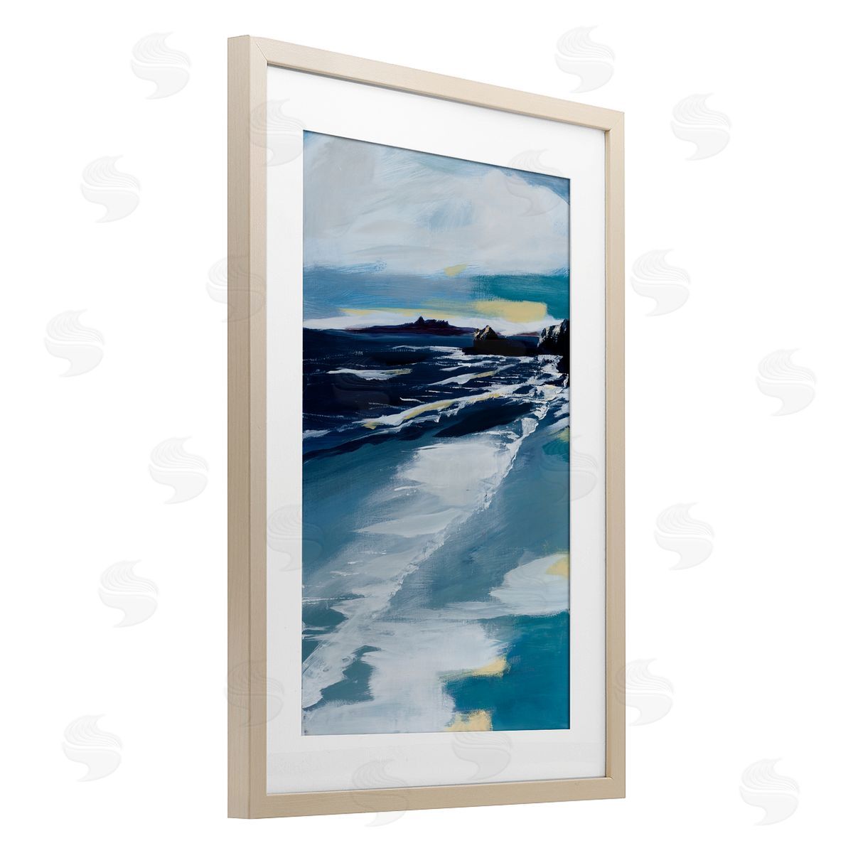 A. Fitzsimmons Shoreline At Daybreak Canvas Wall Art Print