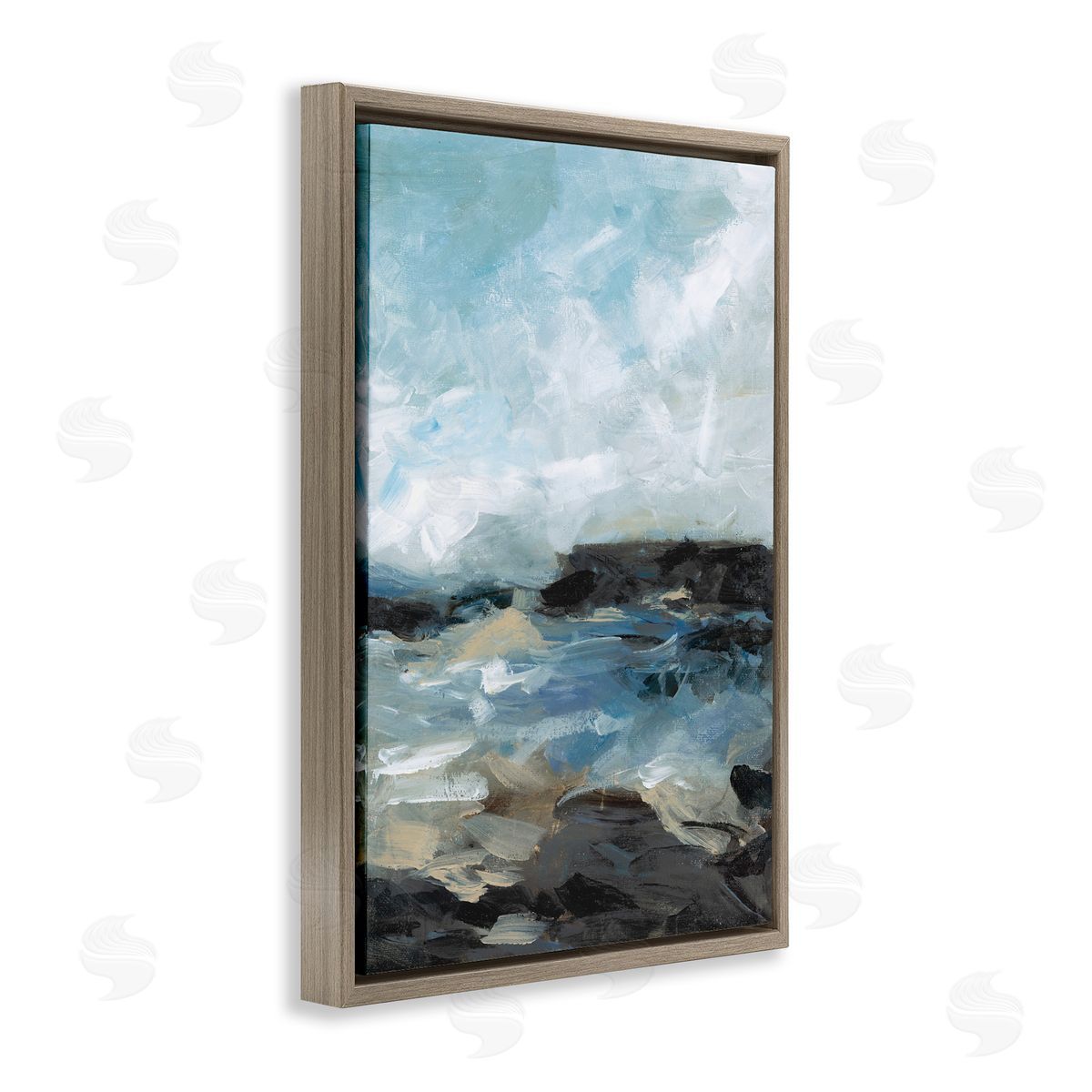 Wani Pasion Across The Sand Abstraction Canvas Wall Art Print