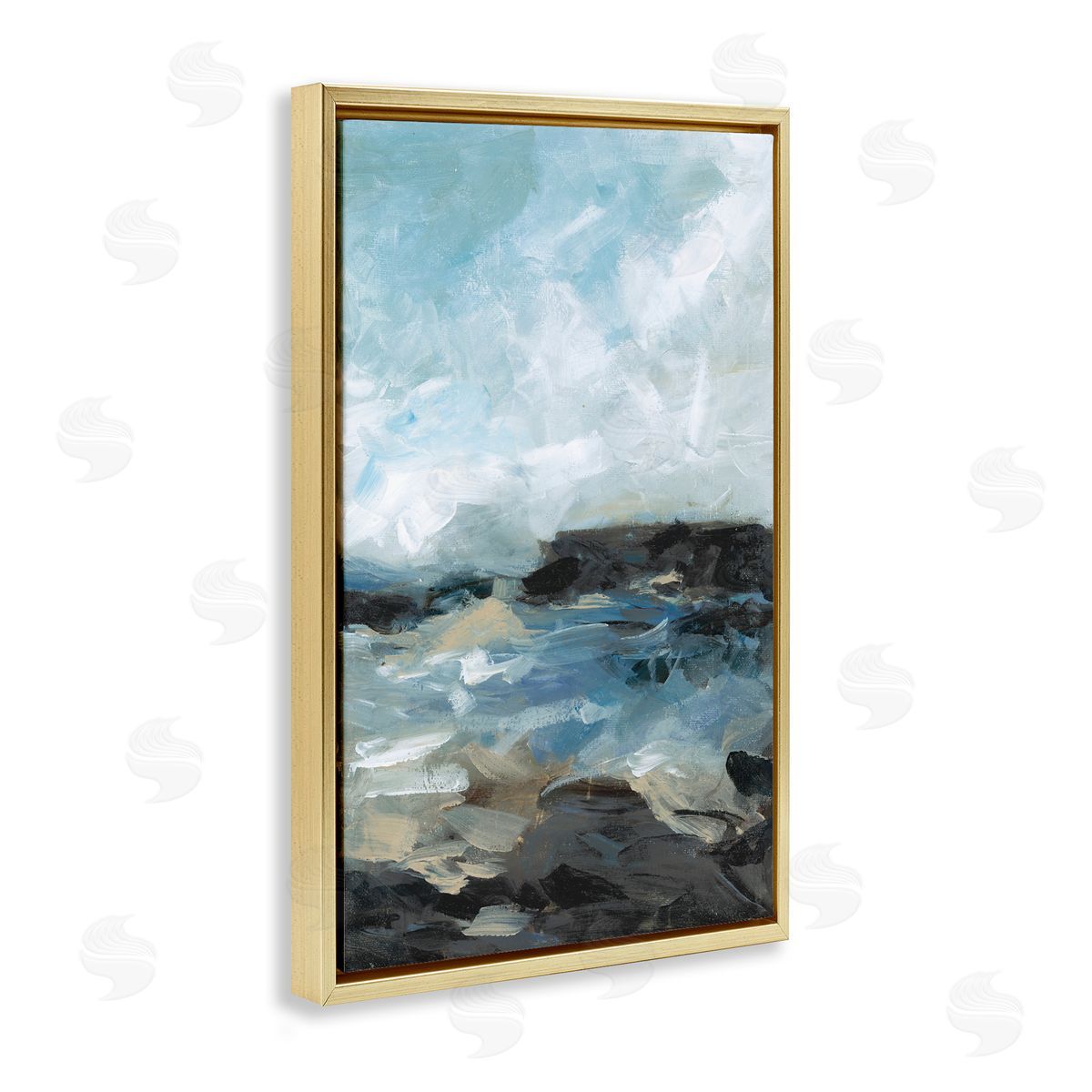Wani Pasion Across The Sand Abstraction Canvas Wall Art Print