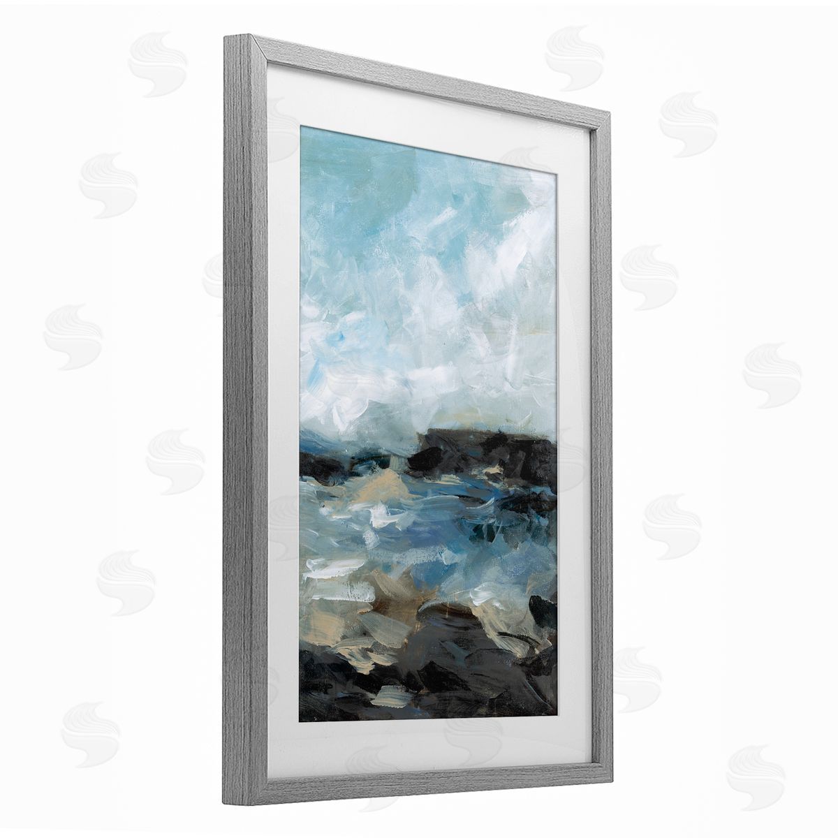 Wani Pasion Across The Sand Abstraction Canvas Wall Art Print