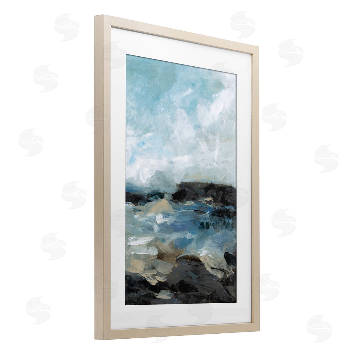 Wani Pasion Across The Sand Abstraction Canvas Wall Art Print