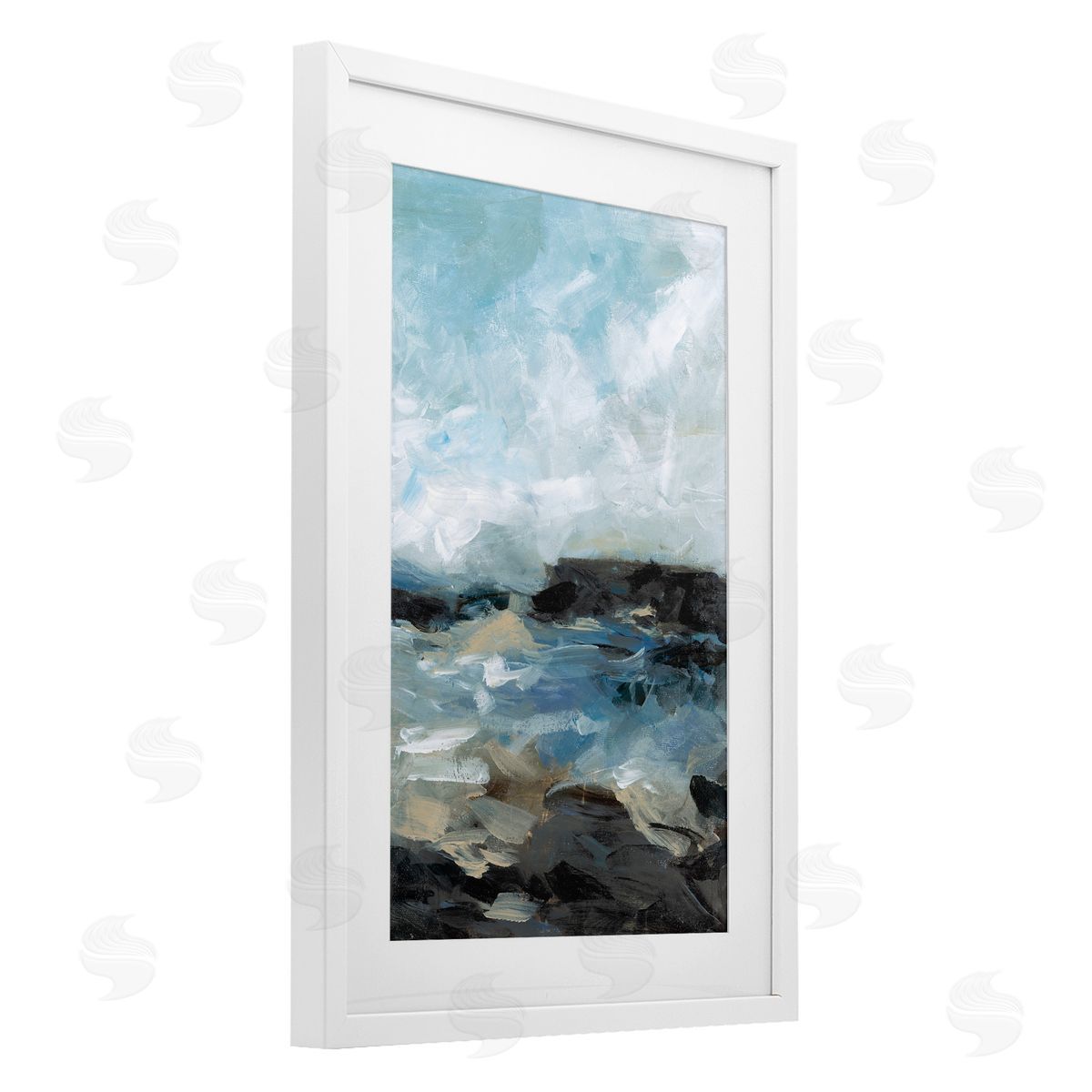 Wani Pasion Across The Sand Abstraction Canvas Wall Art Print
