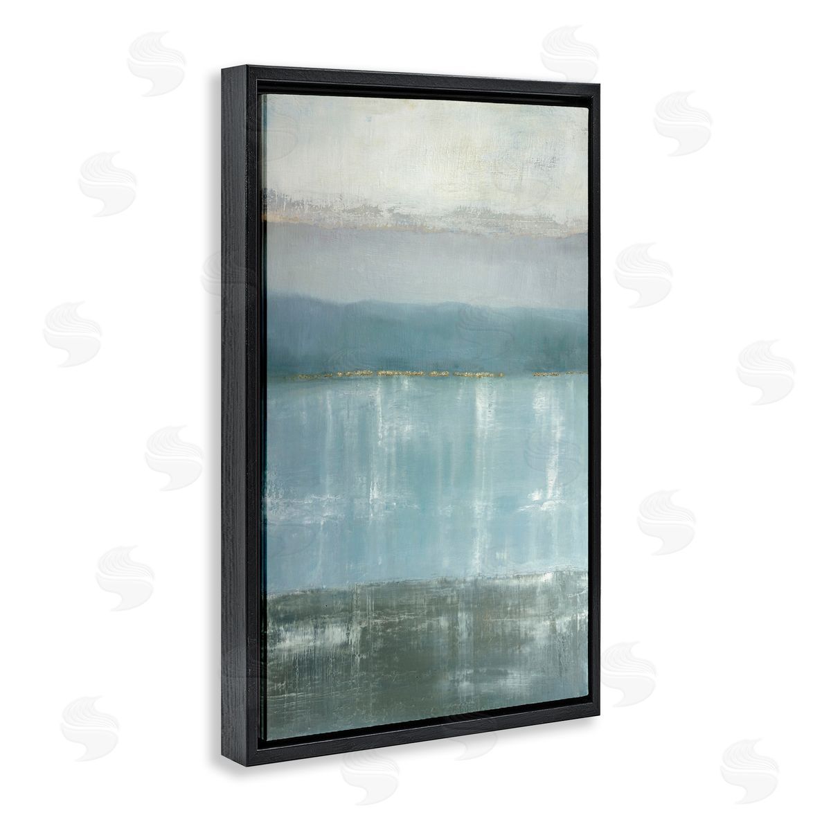 Caroline Gold Twilight Blues Landscape Canvas Wall Art Print