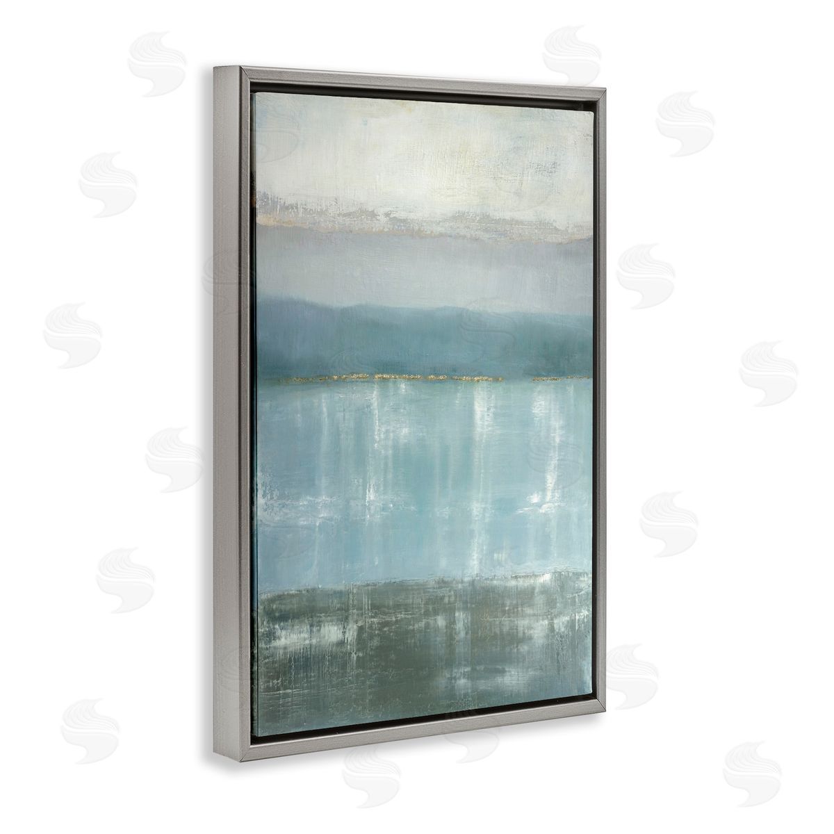 Caroline Gold Twilight Blues Landscape Canvas Wall Art Print
