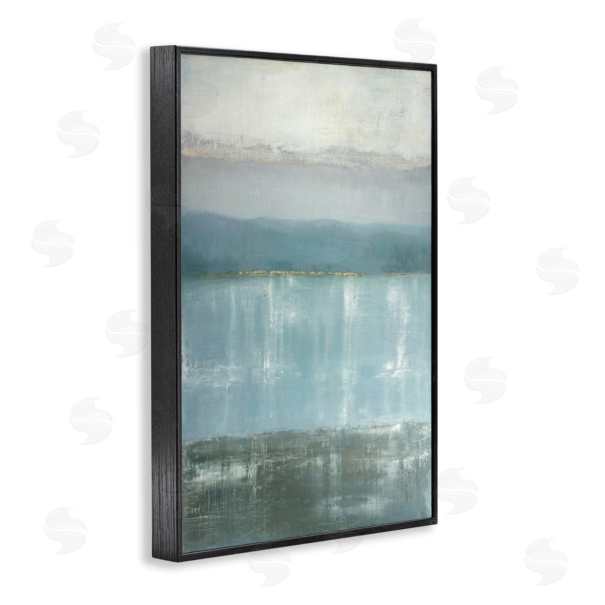 Caroline Gold Twilight Blues Landscape Canvas Wall Art Print