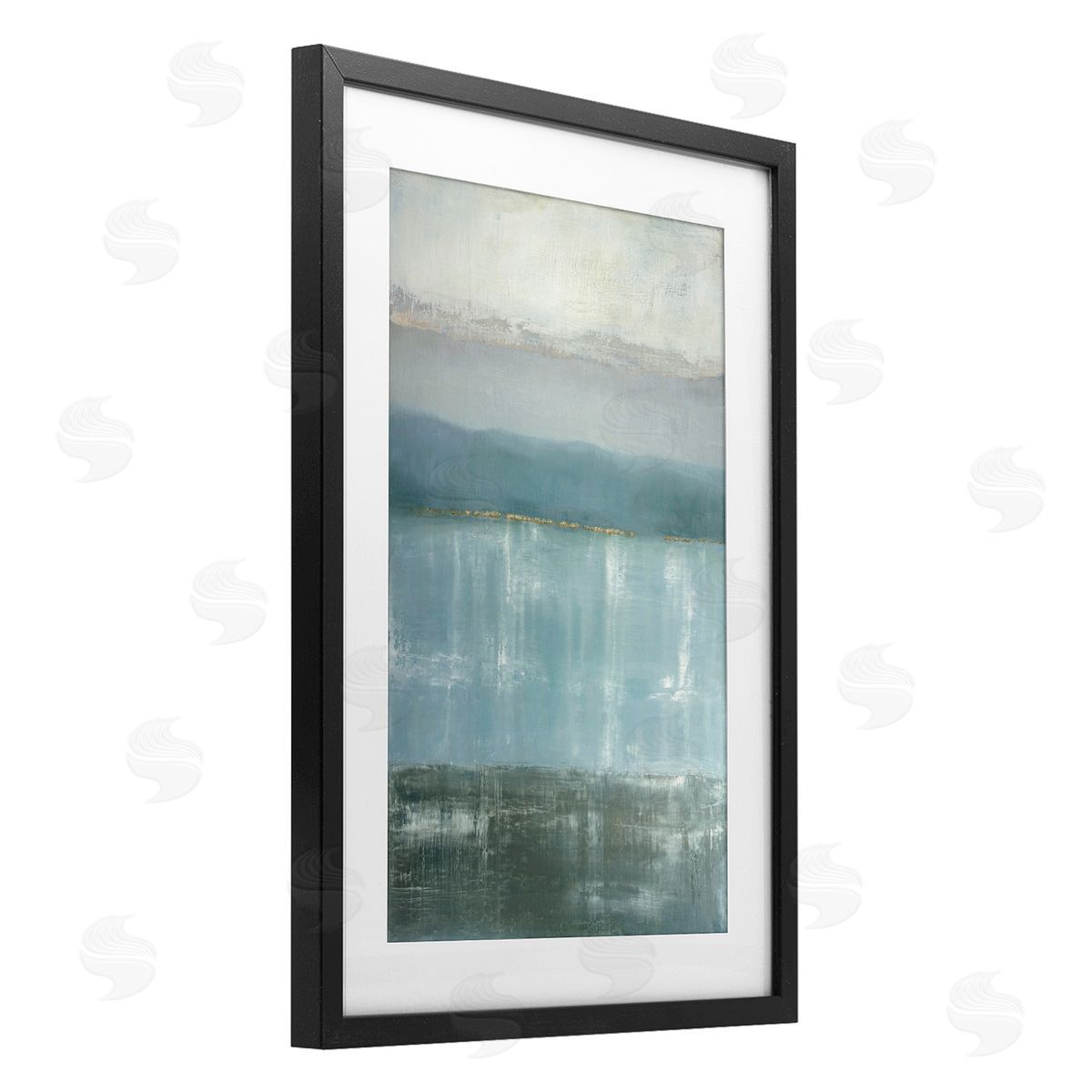 Caroline Gold Twilight Blues Landscape Canvas Wall Art Print
