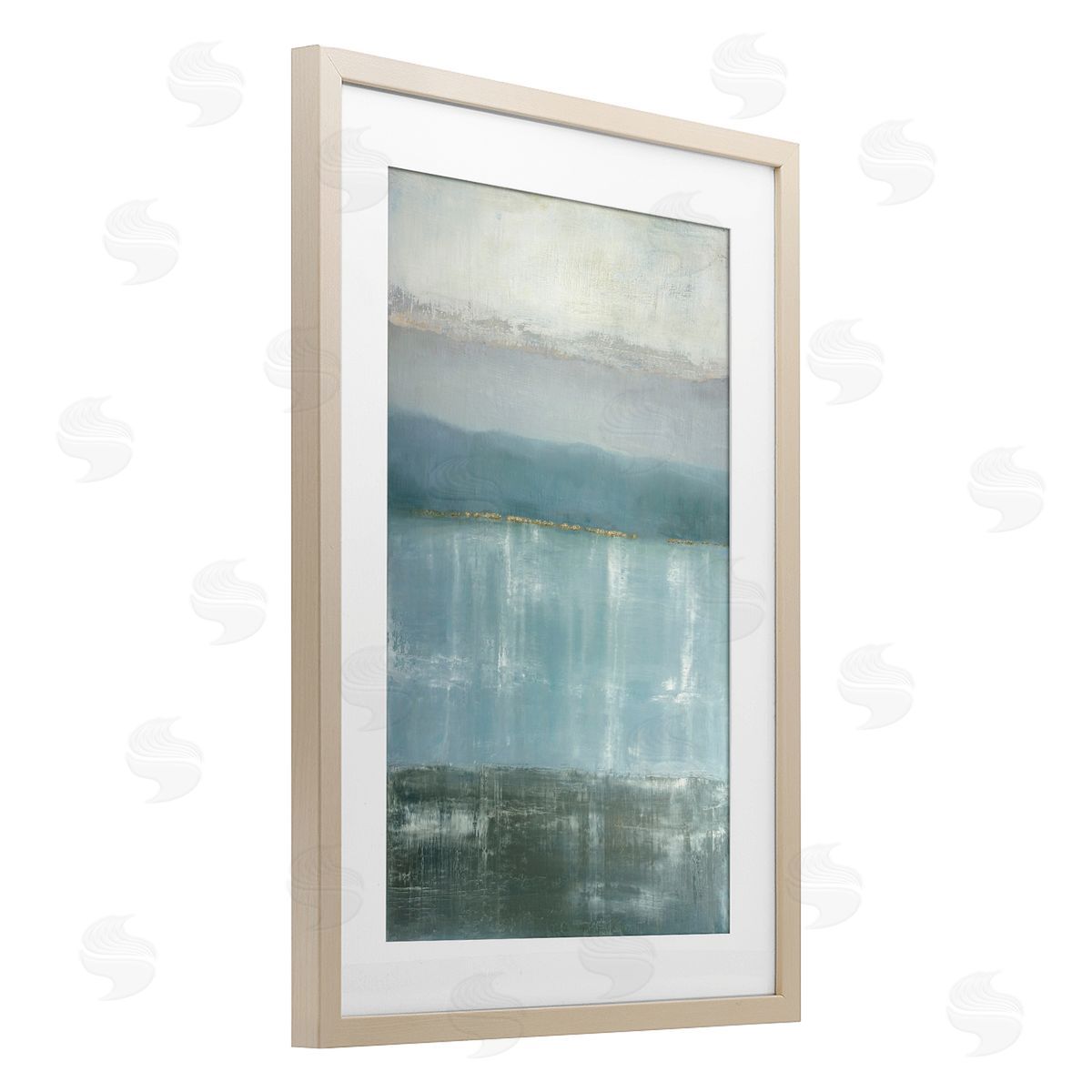 Caroline Gold Twilight Blues Landscape Canvas Wall Art Print