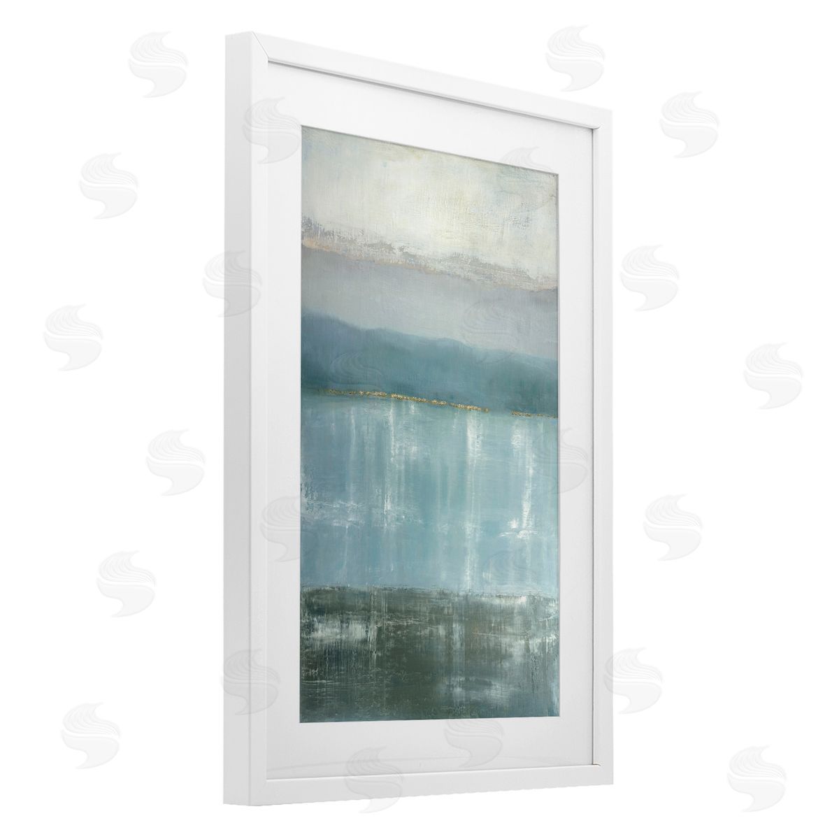 Caroline Gold Twilight Blues Landscape Canvas Wall Art Print