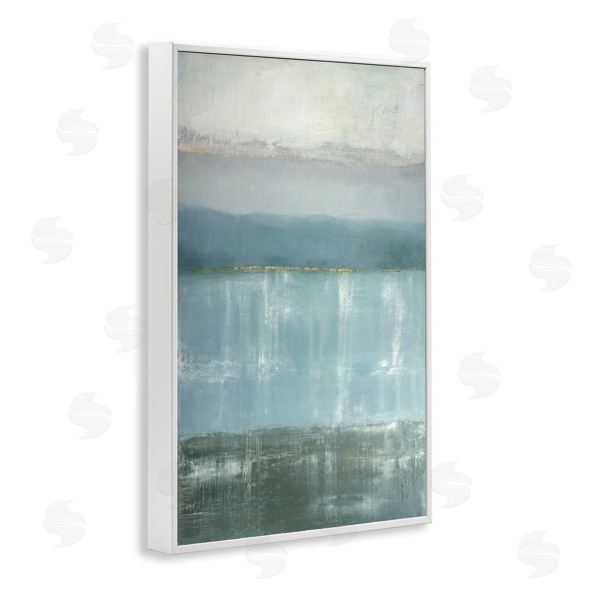 Caroline Gold Twilight Blues Landscape Canvas Wall Art Print