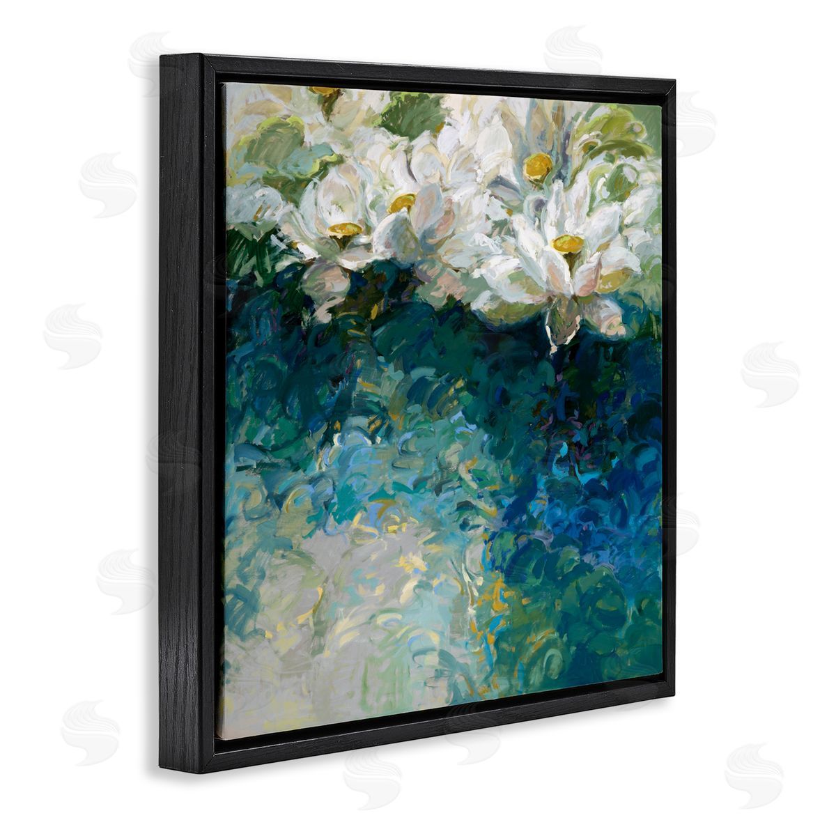Vicki McMurry Impressionist Lilies At Sunrise Canvas Wall Art Print