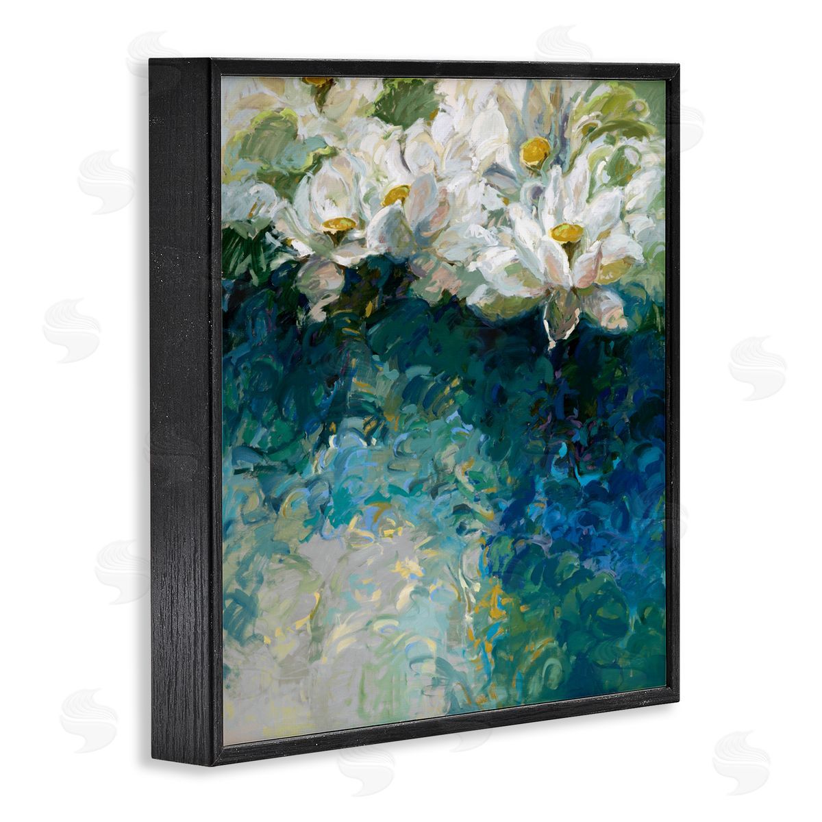 Vicki McMurry Impressionist Lilies At Sunrise Canvas Wall Art Print