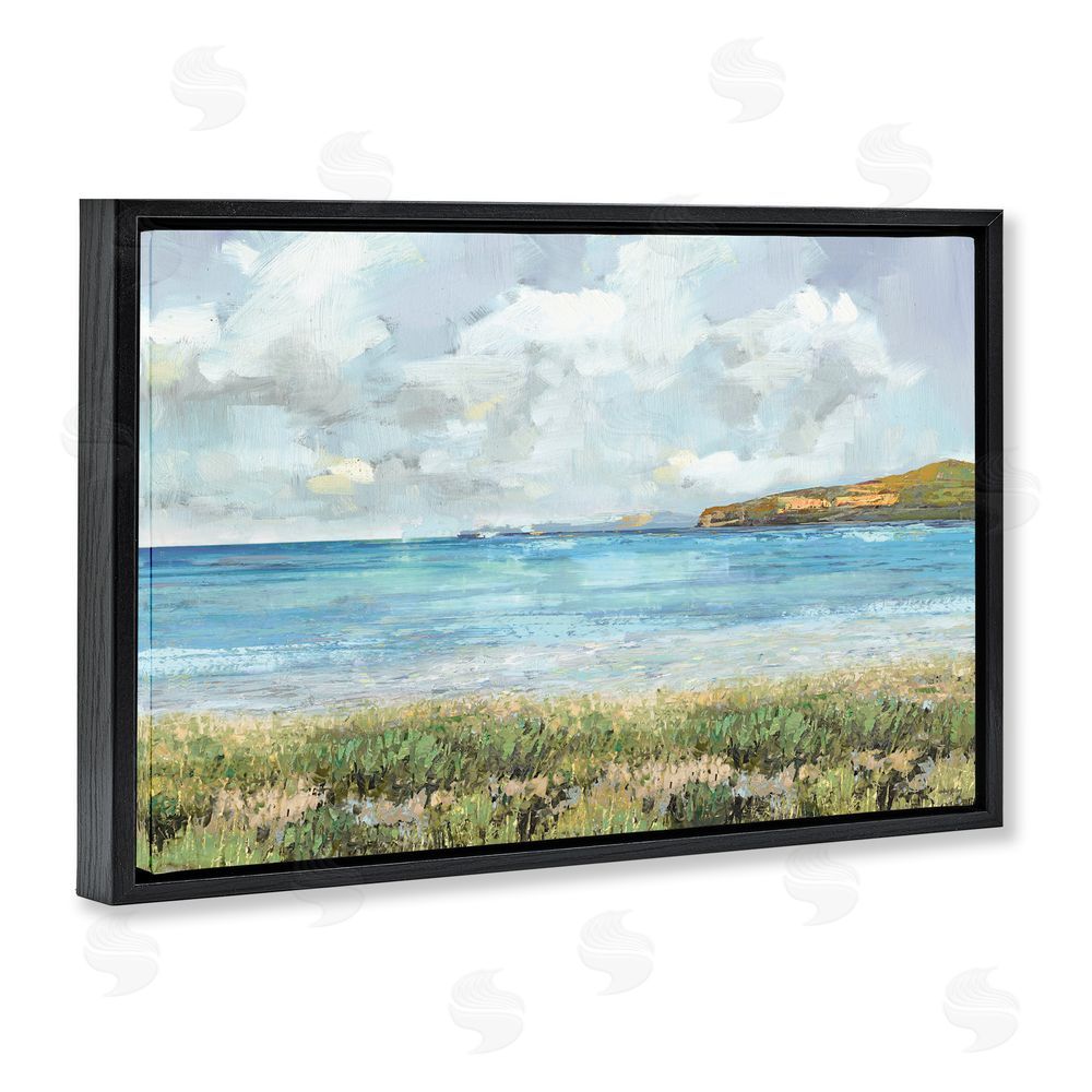 Amber Sterling A Glimpse Of Tranquility Black Floating Frame Canvas Wall Art Print