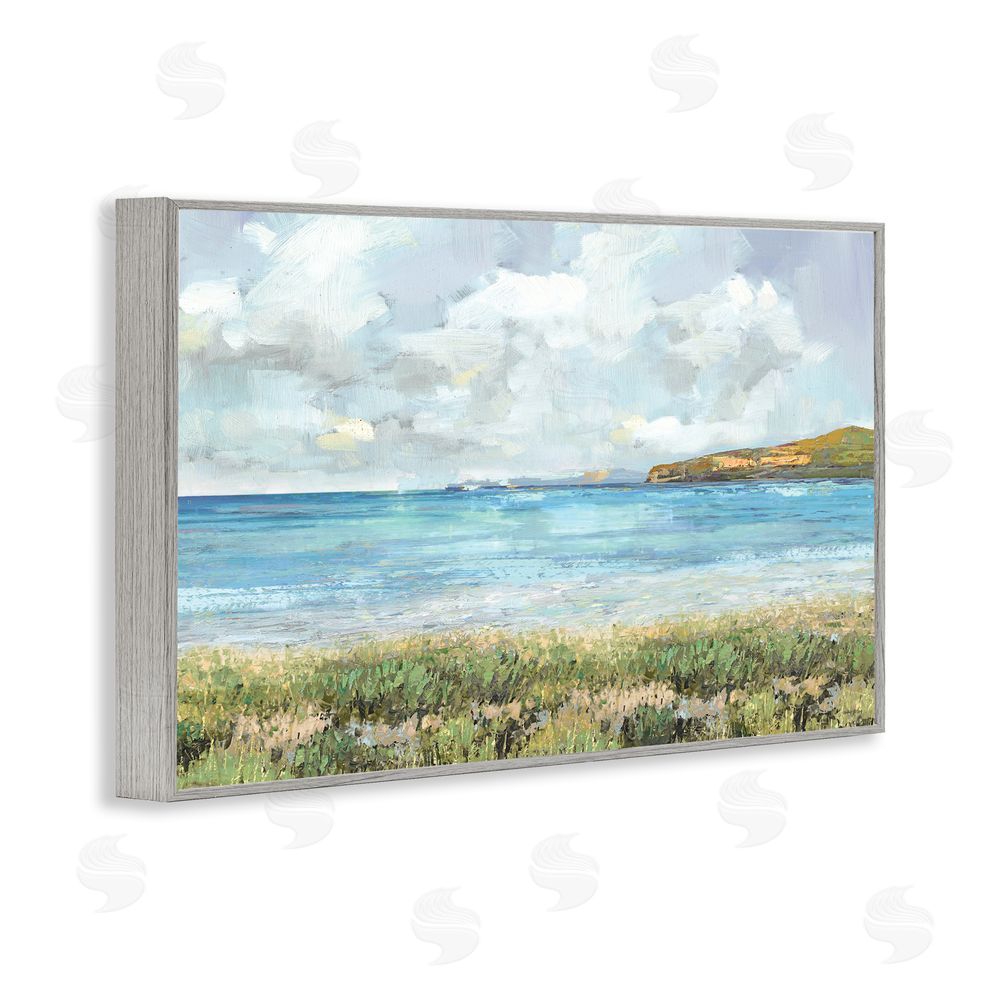 Amber Sterling A Glimpse Of Tranquility Gray Framed Giclee Wall Art Print