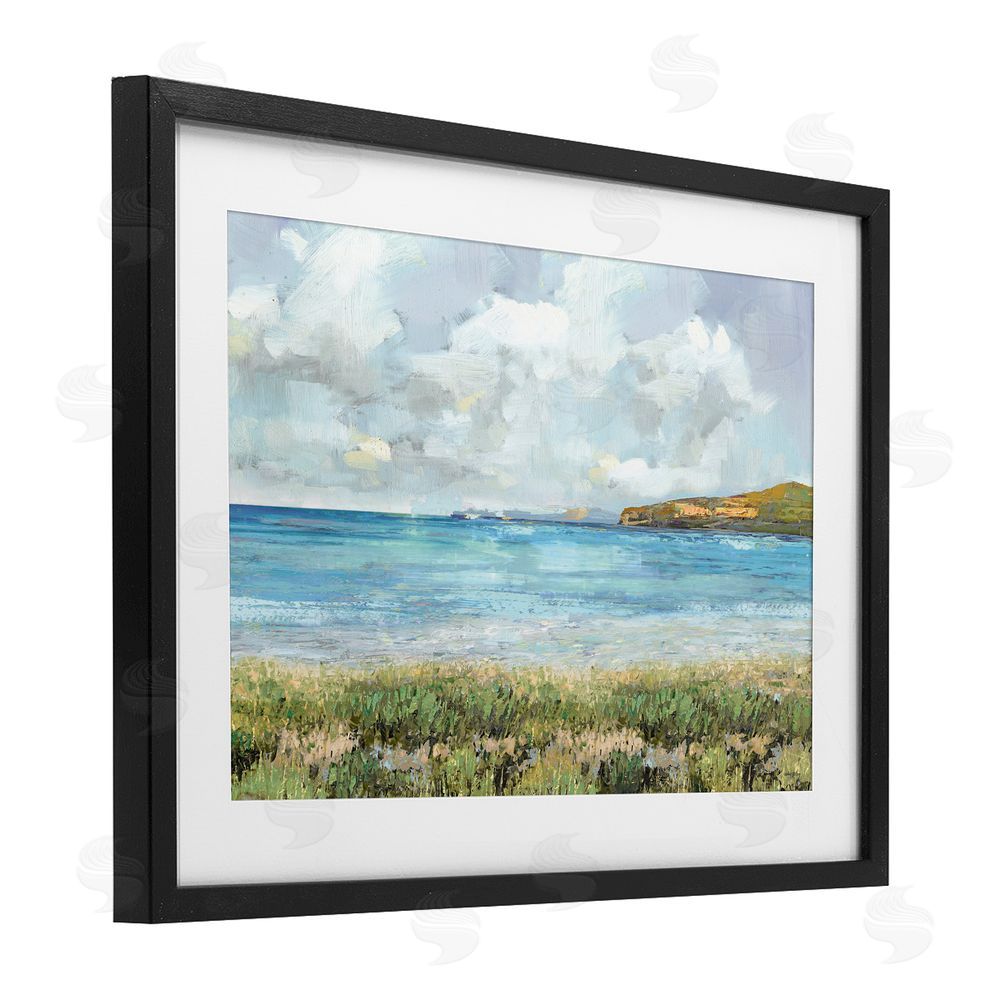 Amber Sterling A Glimpse Of Tranquility Black Framed Print Under Glass with White Mat Wall Art