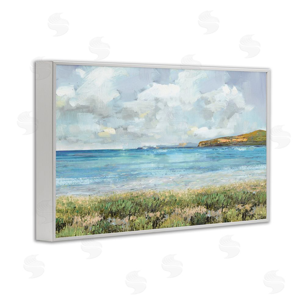 Amber Sterling A Glimpse Of Tranquility White Framed Giclee Wall Art Print
