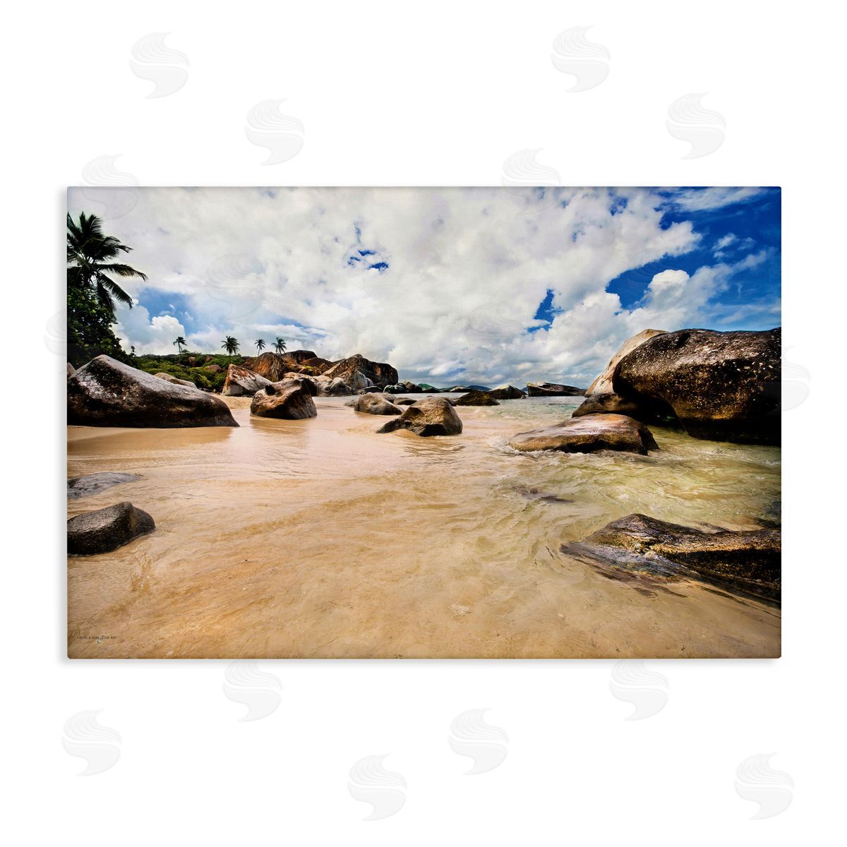 Seven Trees Design Devil's Bay Beach Canvas Wall Art Print