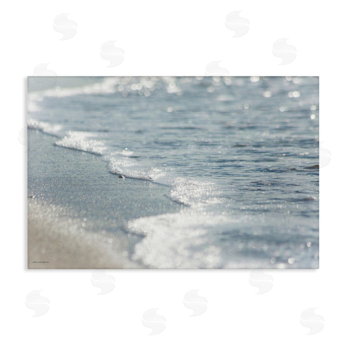 Seven Trees Design Ocean's Kiss Shoreline Canvas Wall Art Print