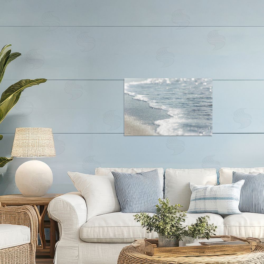 Seven Trees Design Ocean's Kiss Shoreline Canvas Art on Wall