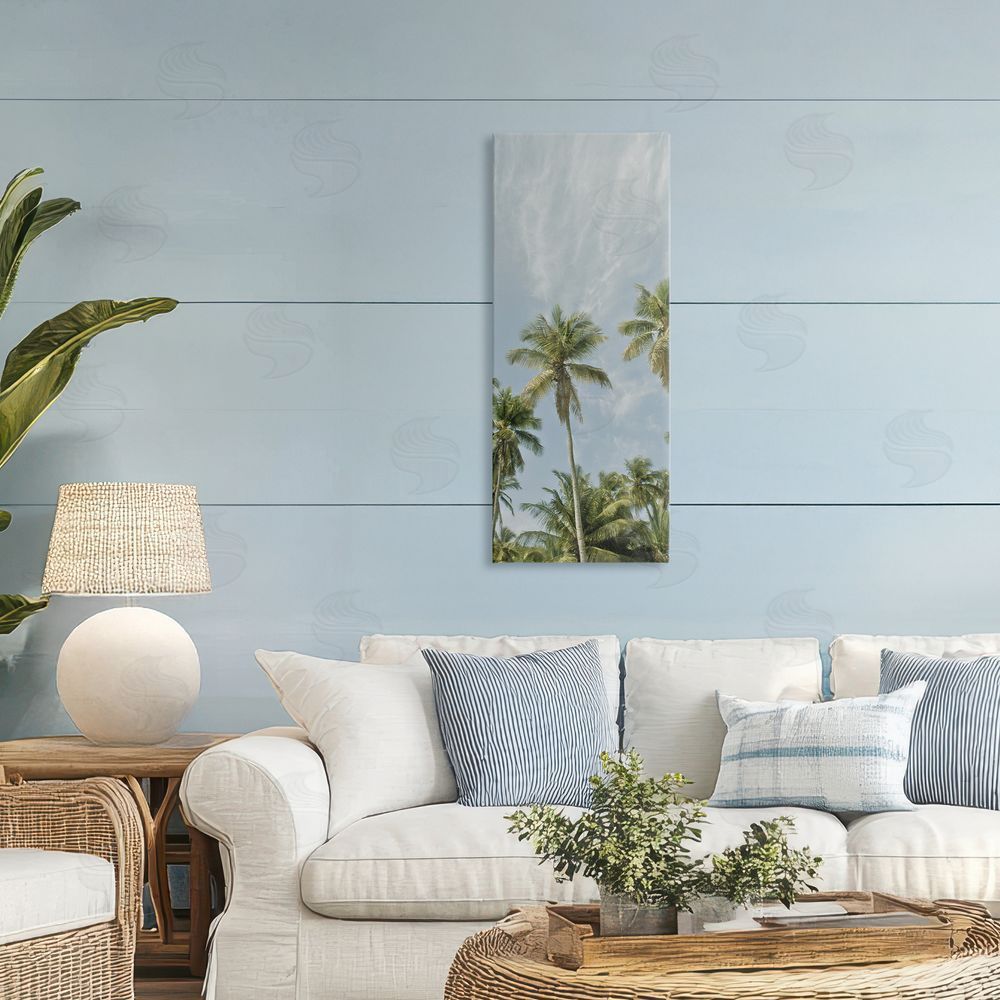 Seven Trees Design Magens Bay Beach Palms Canvas Art on Wall