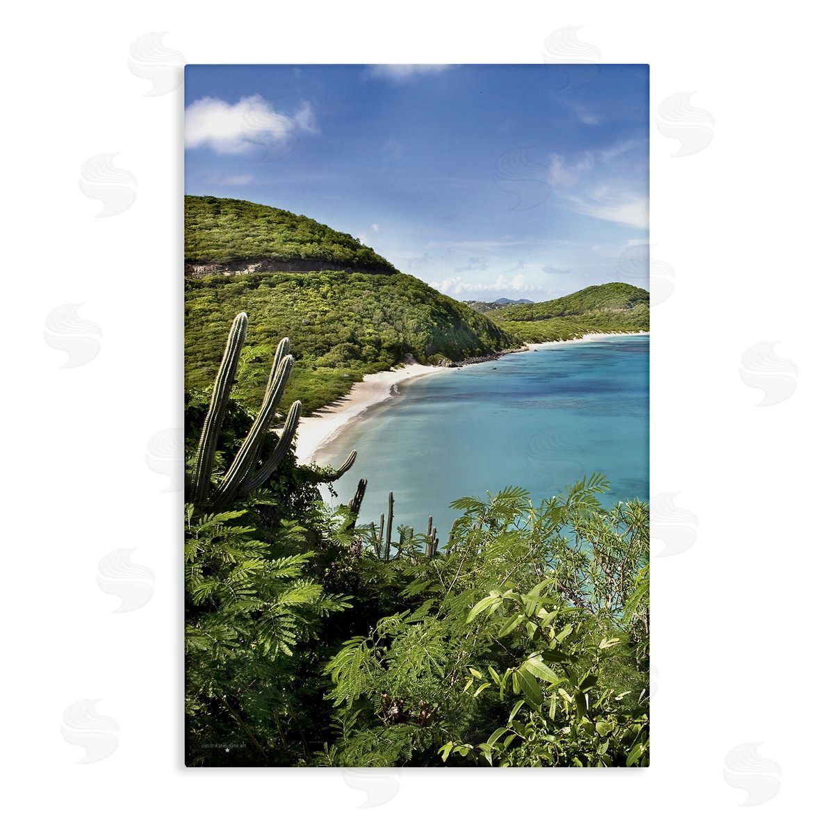 Seven Trees Design Caribbean Overlook View Canvas Wall Art Print