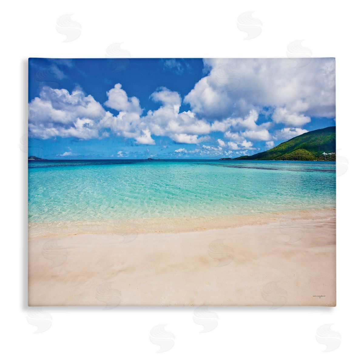 Seven Trees Design Caribbean Bay Landscape Canvas Wall Art Print