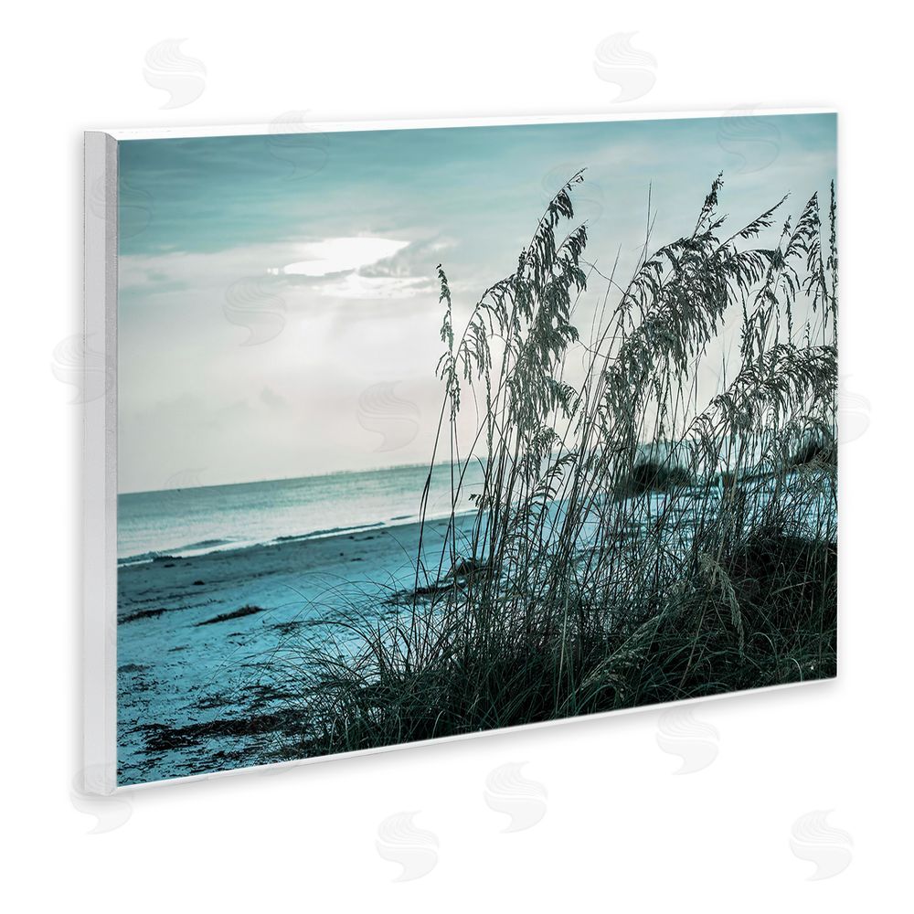 Seven Trees Design Turquoise Waters Horizon Wall Plaque Art Print