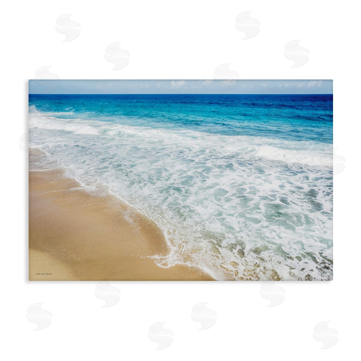 Seven Trees Design Rugged Shoreline Waves Canvas Wall Art Print