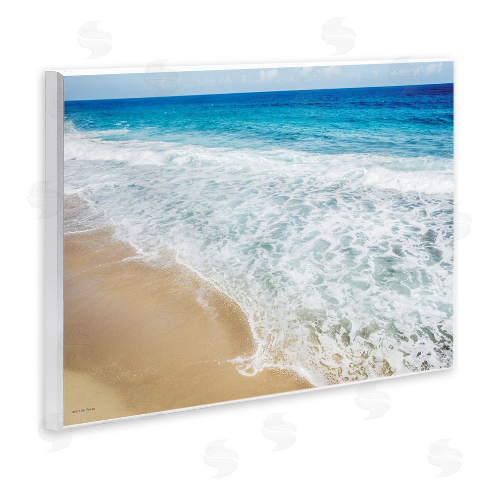 Seven Trees Design Rugged Shoreline Waves Wall Plaque Art Print