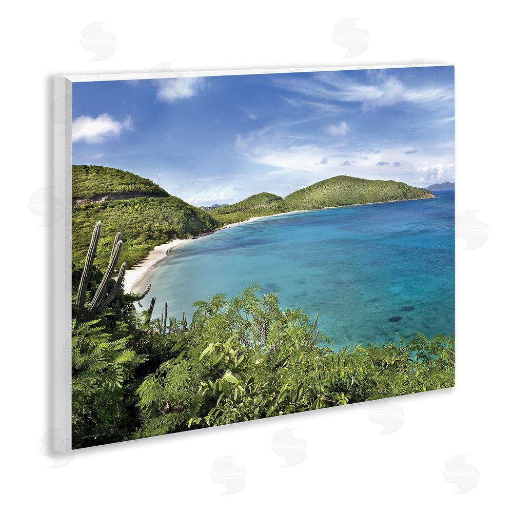 Seven Trees Design Caribbean Overlook Landscape Wall Plaque Art Print
