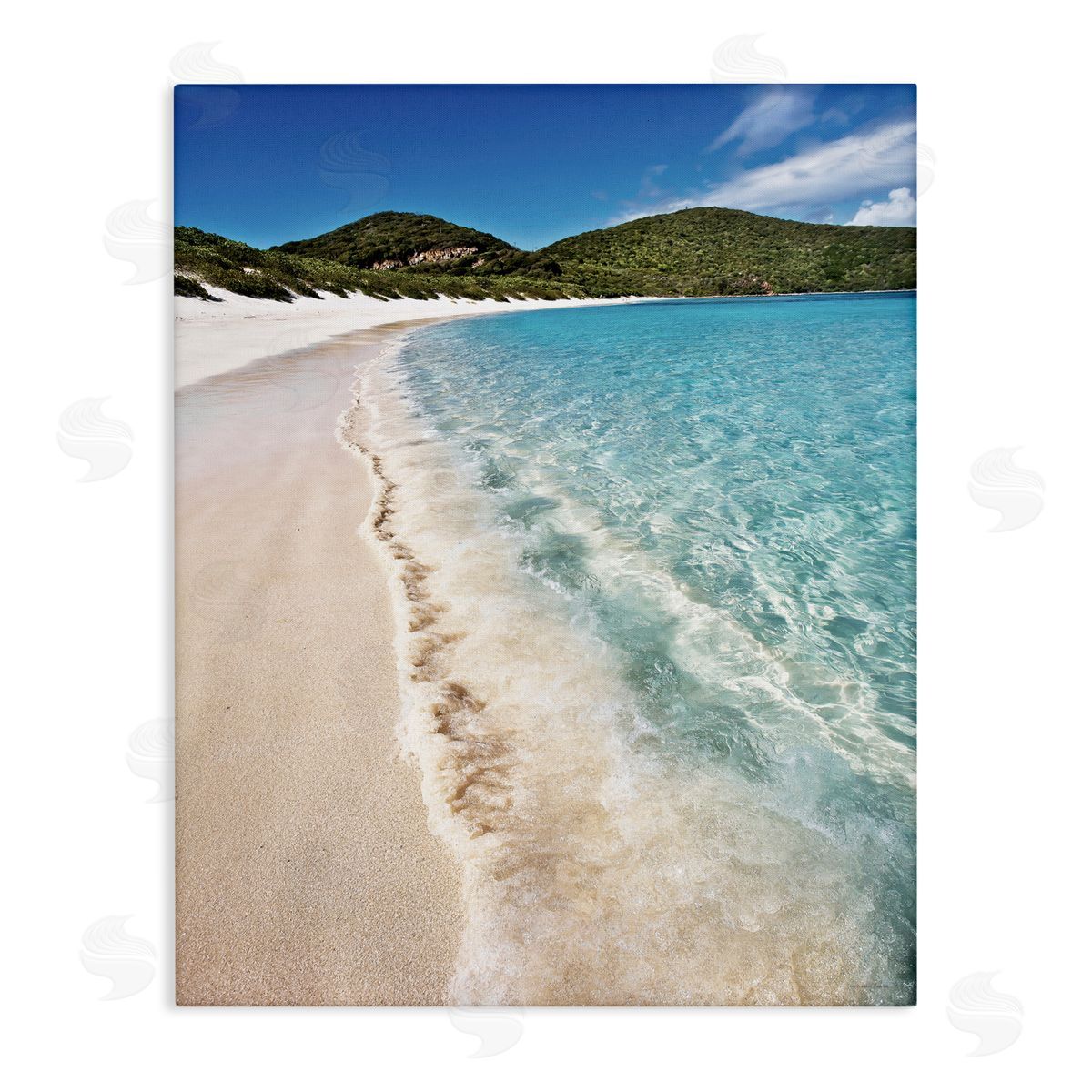Seven Trees Design Caribbean Beach Coast Canvas Wall Art Print